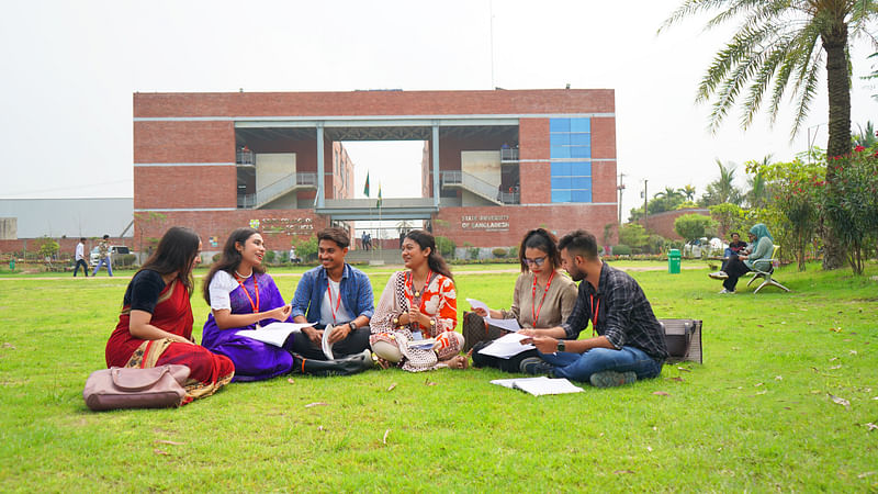 The permanent campus of State University of Bangladesh.